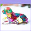 Crystal Resin Dog Figurine With Unique Animal Decor For Home Office Gift