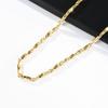 A Mobius Ring Stainless Steel Necklace Gold Necklace Clavicle Chain Men's and Women's INS Style, Stacked In Europe and America