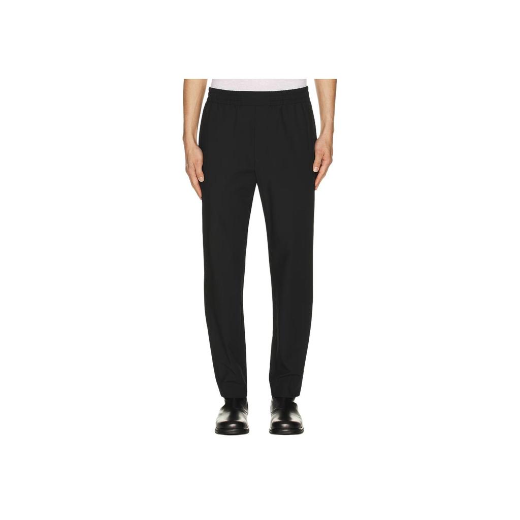 Calvin Klein Minimalist Elastic Waist Straight Leg Commuter Casual Pants Men Bottoms Space-Black 40QM611