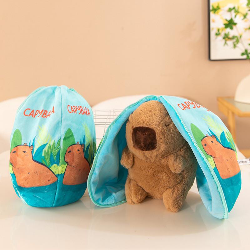 Entzückendes Verwandlungs-Stitch-Plüschtier mit süßem Schweinedesign, perfekt für Geschenke braun