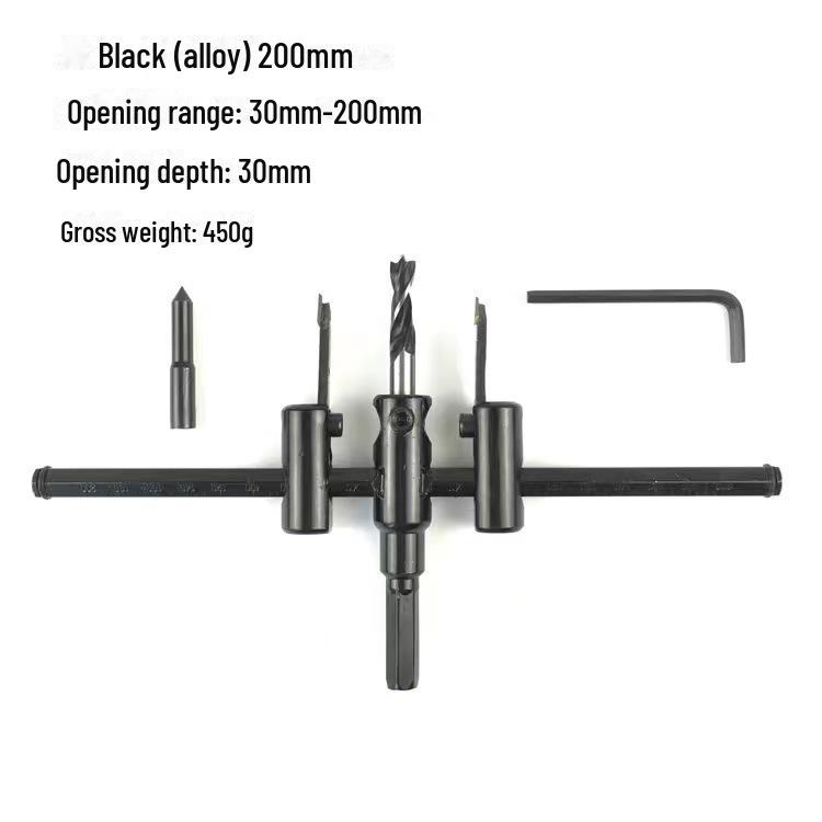 Adjustable Alloy Hole Opener Drill Bit for Woodworking, Gypsum, and Plastic