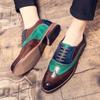 FashionLuxury Brand Loafers Mens Shoes Fashion Casual Thick Bottom Business Man Oxford Shoes Men Contrast Color Wedding Shoes for Men