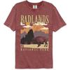 National Parks Badlands Minimalist Landscape Comfort Colors TShirt