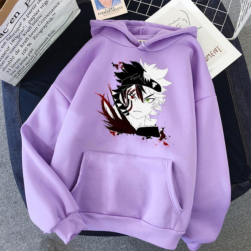 

Одежда из аниме «Чёрный клевер» с принтом Асты, мужские и женские худи, модный популярный свитшот, Харадзюку, унисекс, уличная одежда, топы 4XL