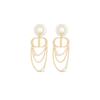Logo Chain Earrings Women Earrings Gold E2422WOMCY