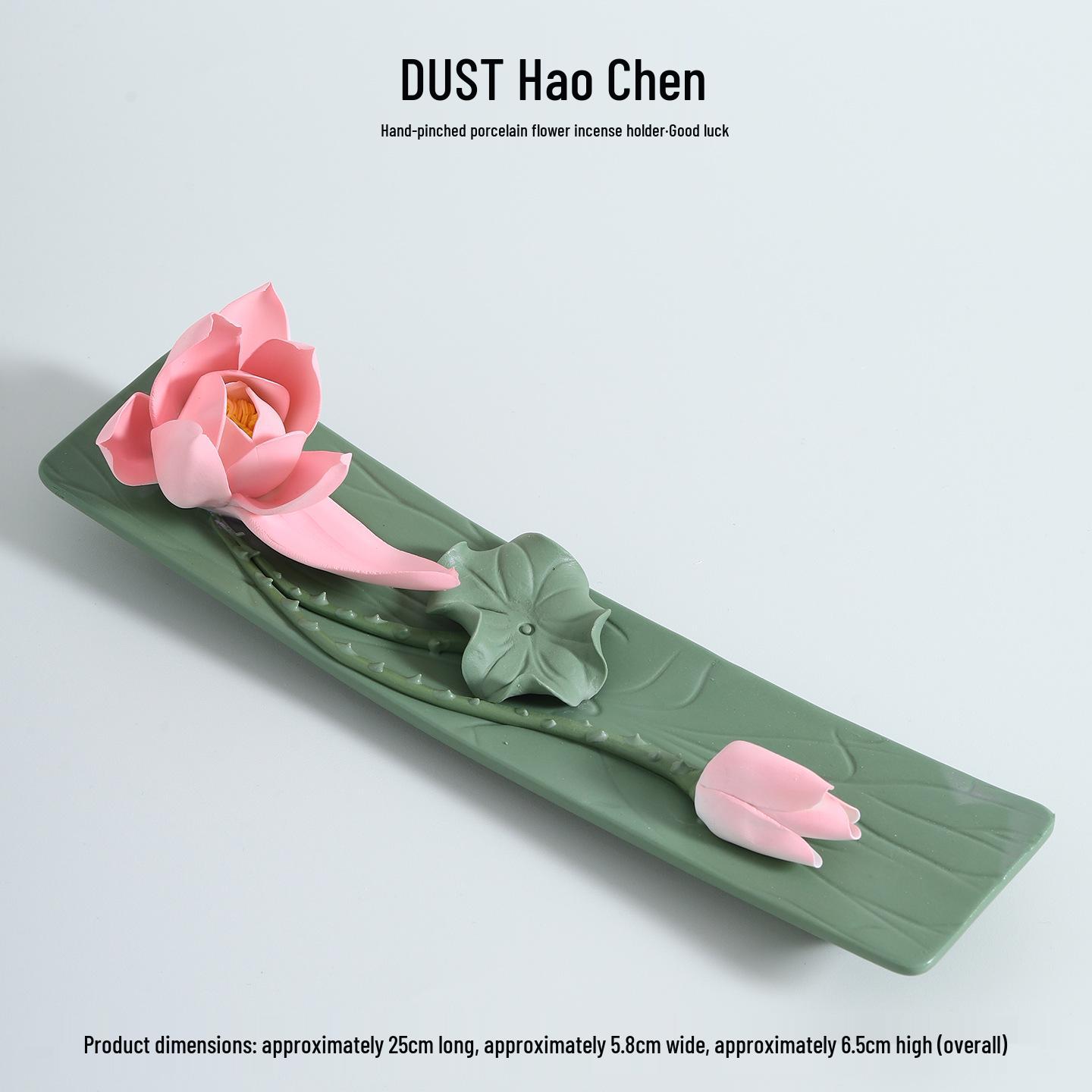 Керамическая подставка-пепельница в форме цветка лотоса для дзен-церемонии чаепития