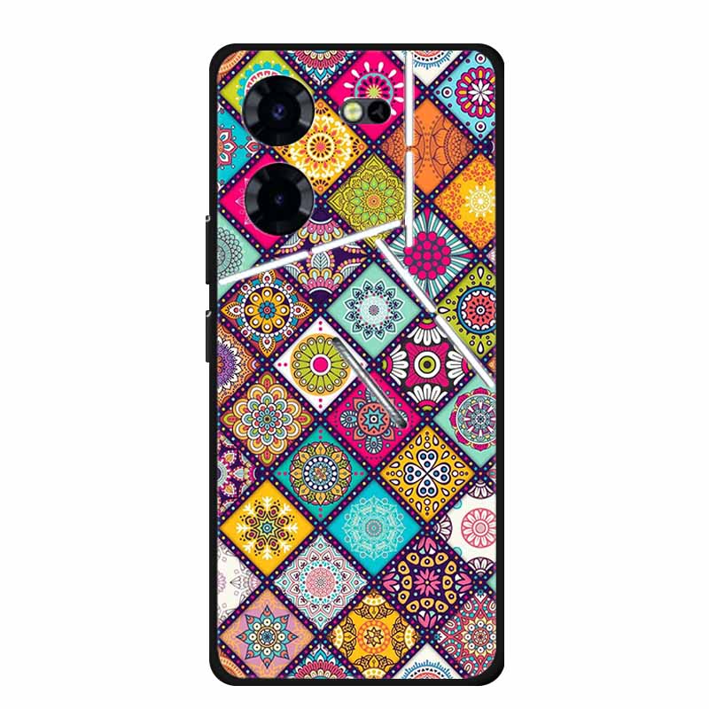 Luxury Case For Tecno Pova 5 Pro 5G TPU Soft Silicone Back Cover for Tecno Pova5 Pro 2023 LH8n Phone Cases Cute 6.78" New etui