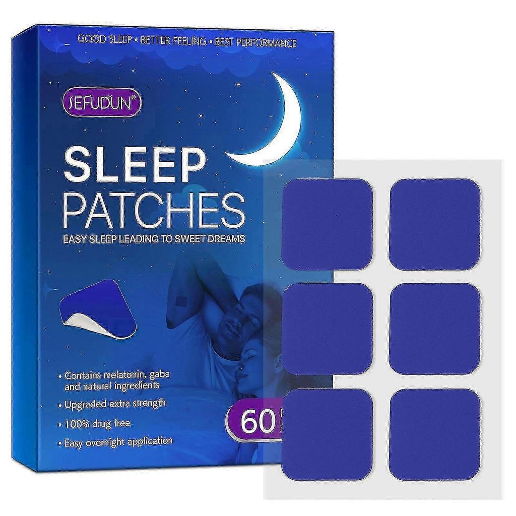 Deep Sleep Aid Patches, Natural Fatigue Relief, 60 Pcs, Household Use, 13.6*2*18