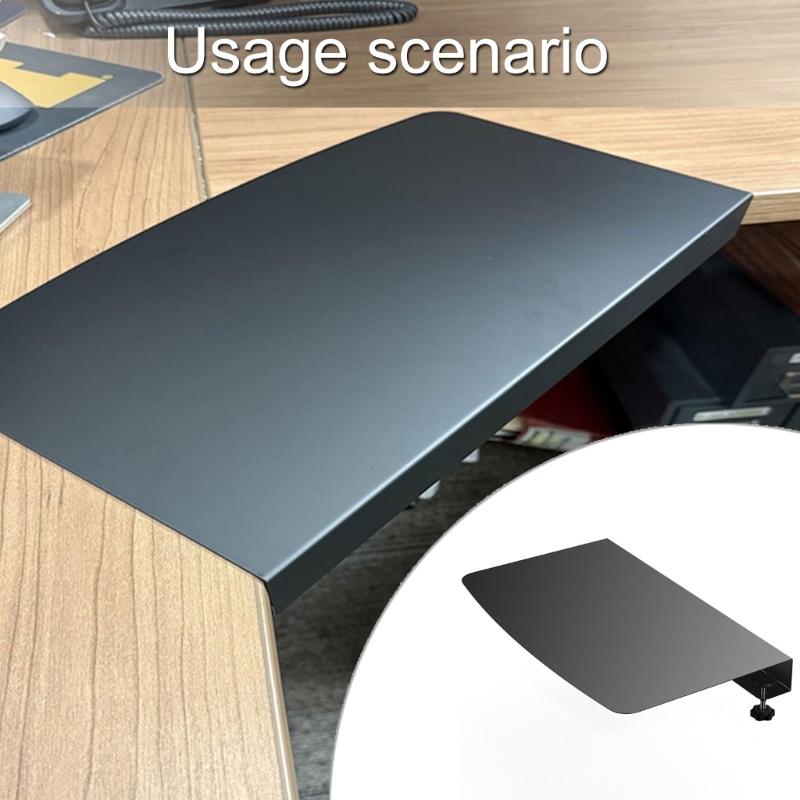 L Shaped Desk Corner Reinforcement Plate Nonrust Steel Mounting For Computer Accessories Space Optimization