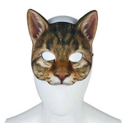 Fiesta de Carnaval Máscara de Ojos Cubierta Facial Fiesta de Disfraces Gato de Navidad Máscara Decoración de Halloween Accesorios de Cosplay Máscara de Mascarada