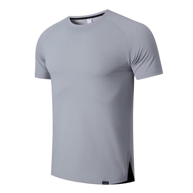 Men's Quick-Dry Short Sleeve Fitness T-Shirt - Casual Round Neck Activewear