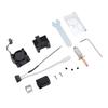 Hot End Replacement for Bambu Lab P1 P1S 3D Printer 0.4mm Hardened Steel Nozzle Ceramic Heater Cooling Fan and Thermistor Black
