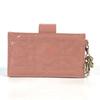 CHRISTIAN DIOR Cannage Lady Dior card holder case accordion enamel Card Case