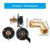 For Motorhomes Campers Boats Trailer Leak Resistant Water Inlet With Brass Check Valves And Hose Elbow Easy Installation