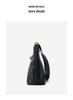 Genuine Cowhide Leather Tote Bag, Black, Crossbody Shoulder Bag for Women - Large Capacity, Simple Design for Work and Commute