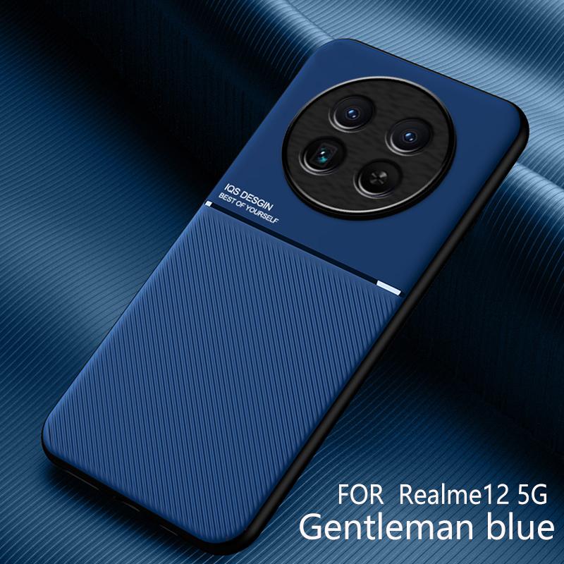 For oppo realme 12 5g deksel bil magnetisk holder lær telefondeksel for realme12 realm relme realmi 12 5g myk silikon bakdeksel