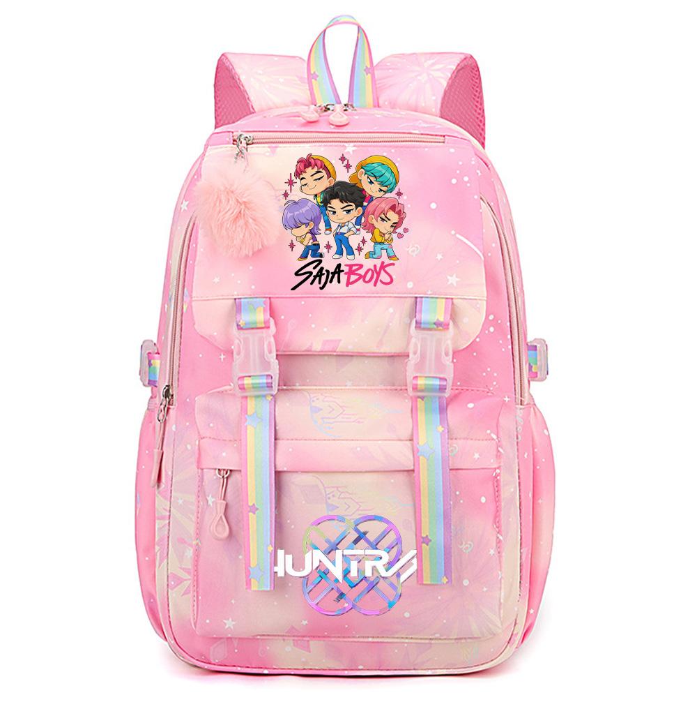 Zaino impermeabile a grande capacità con stampa Cartoon K-Pop Demon Hunters per adolescenti, studenti, ragazze, ragazzi, borsa da scuola, borsa da libro, borsa da viaggio impermeabile da donna, zaino
