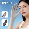 UV Protection Gloves Ice Silk Driving Summer Cycling Flip-Top Touchscreen Anti-Slip Breathable Mesh Long Stretchable Sun Gloves