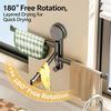 Towel Rack No Drill Suction Cup 3 Bar Wall Mounted Towel Hanger Strong Bathroom Kitchen Space Organizer Hanging Towel Rack