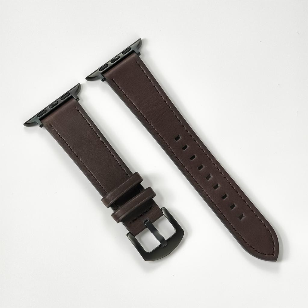 Leder Uhrenarmband für Apple Watch Armband 49 44 45mm 42 38mm 40 41 Damen Herren Armband für iWatch Serie 11 10 8 7 6 5 4 3 Se Band
