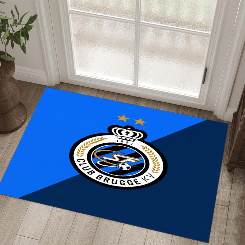 Club Brugge FC Design Tappeto in Velluto di Cristallo Accogliente Non?Tappeto Stampato Antiscivolo per Camera da Letto Soggiorno Ingresso