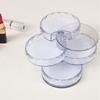 Rotatable Jewelry Organizer Box Earring Holder ABS+Acrylic Storage Tray