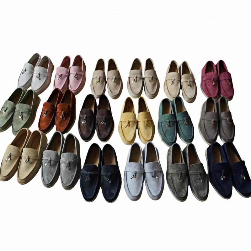 

High-Grade Sheepskin Wear-Resistant Casual Loafer shoes Couple s Loafers Customizable Colors Available A040224 45