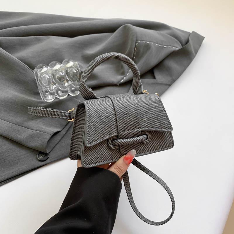 Popular Fashion Mini Handbag New Solid Color High Texture Women's Shoulder Messenger Bag