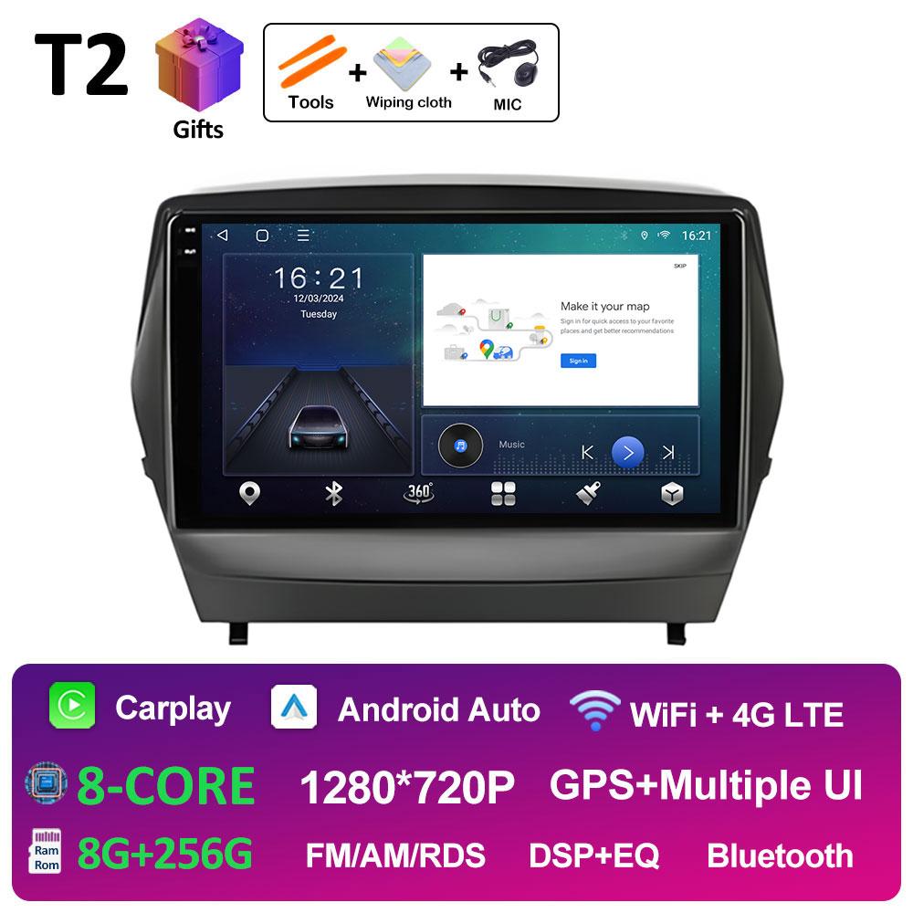 For Ix35 Hyundai Tucson 2 LM IX35 2009 2010 2011 2012 - 2015 Android Intelligent System GPS Navigation Cooling Fan WIFI No 2 Din