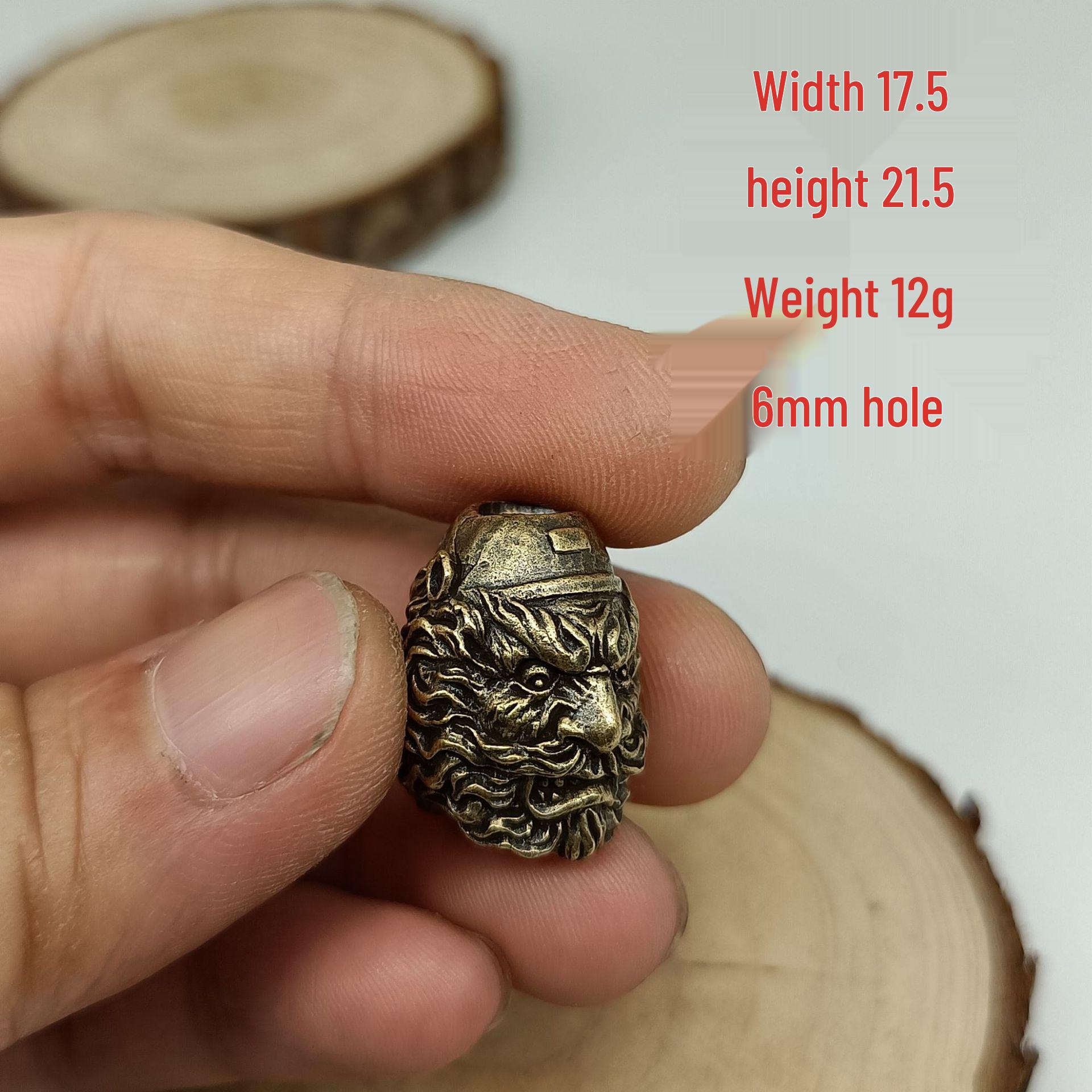 Realistic Double-Sided Zhong Kui Knife Paracord EDC Pendant Keychain