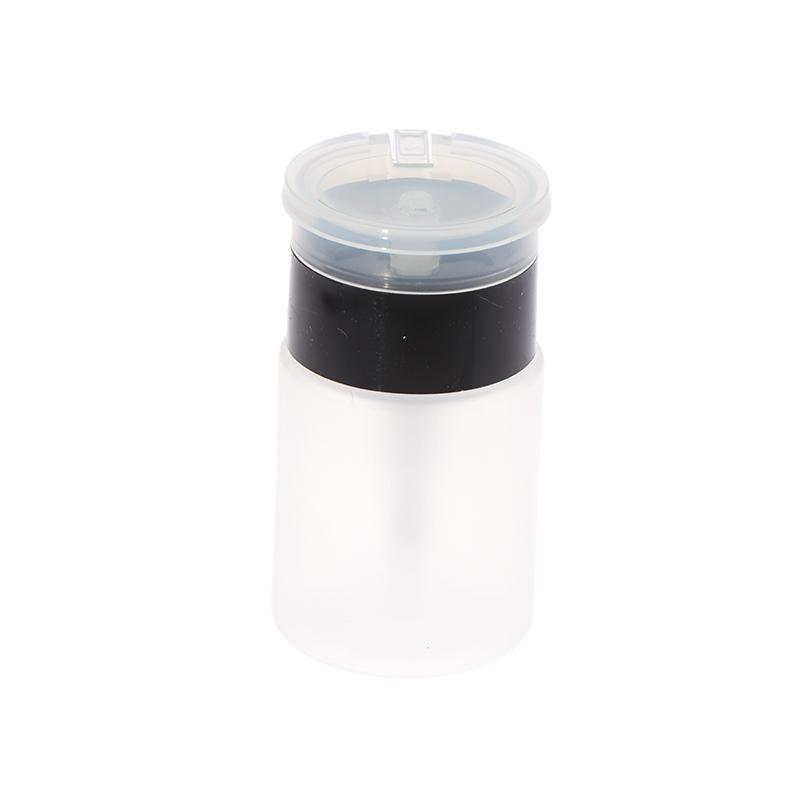 1Pc 60/200Ml Empty Press Nail Bottle Pump Dispenser Plastic Polish Portable Liquid Makeup Remover Cleaner Manicure Tool