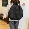 Solid Color Round Shape Shoulder Bag Large Capacity Fitness Bag Swimming Nylon Backpack  Girls