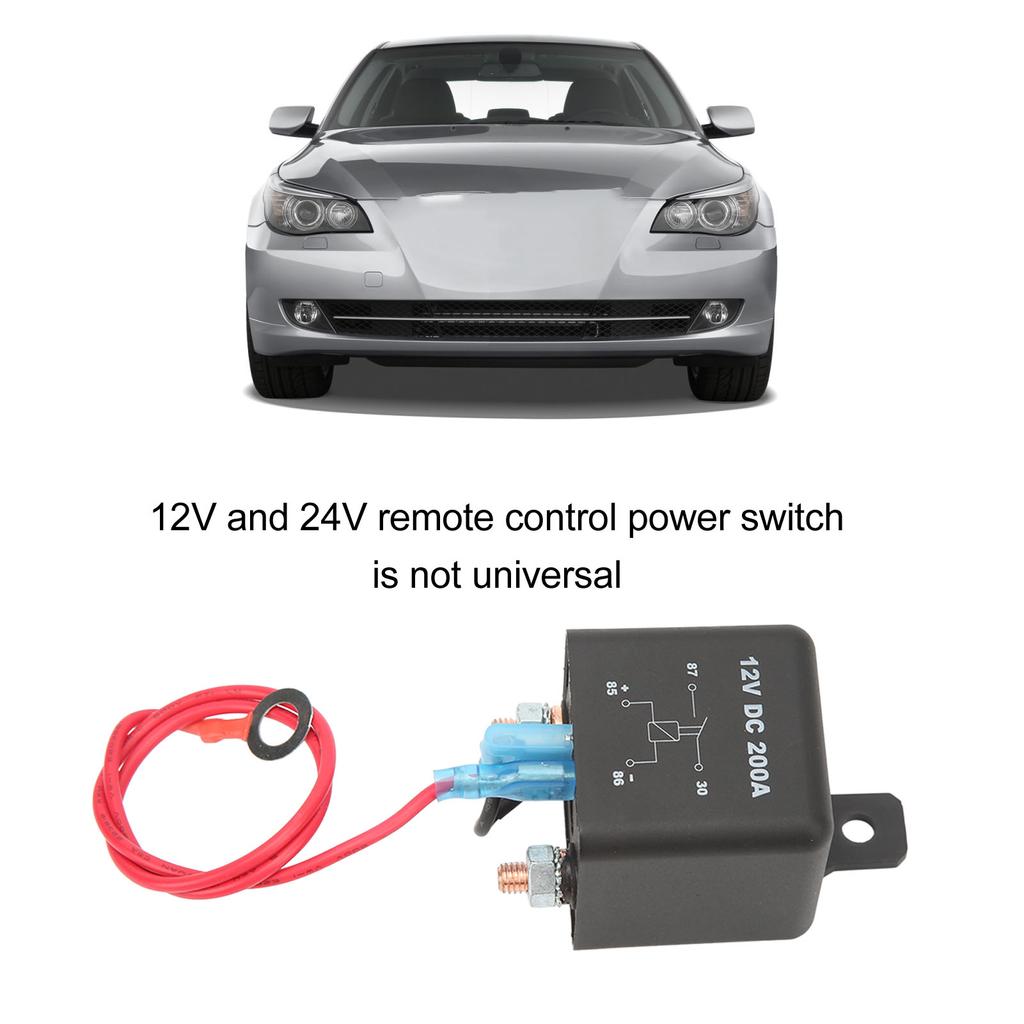 12V Car Remote Control Power Off Switch Shockproof Sensitive Compact for Pickup Trucks Agricultural Vehicles