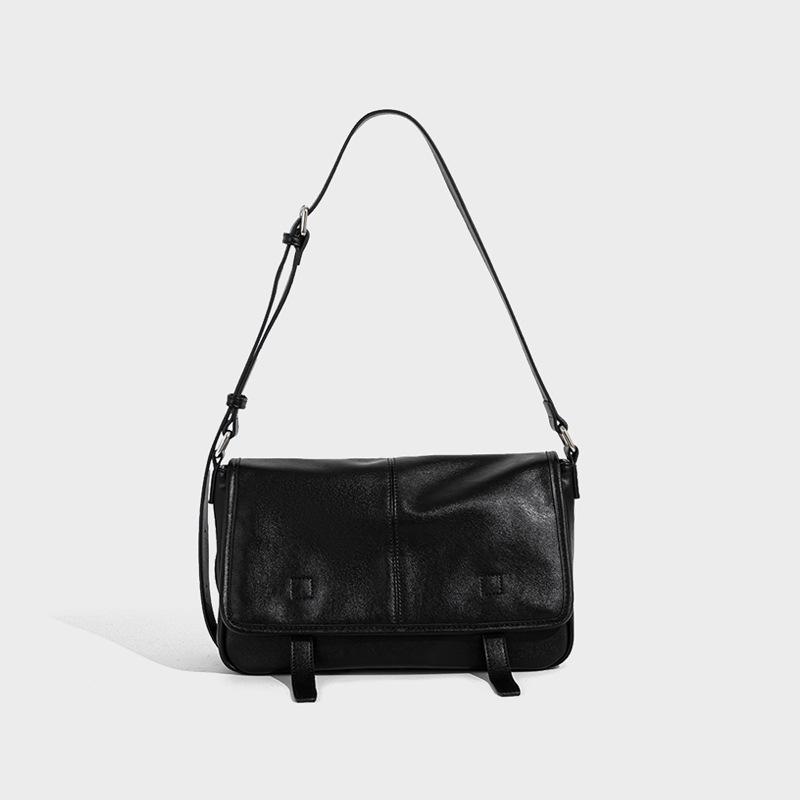 Damen Crossbody-Tasche im Vintage-Stil - Hochwertiges pflanzlich gegerbtes Rindsleder, vielseitige Umhängetasche für 2025