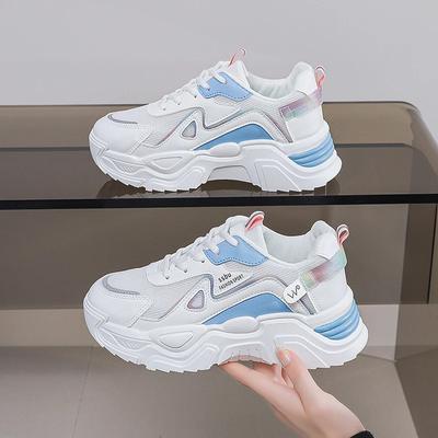 Sports Shoes for Women 2025 New Fashion Korean Version Trendy Fly Woven Breathable Anti Slip Lightweight Running Shoes