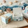 1pc Ocean Theme Home Decor Ornament Mini Small Undersea Treasure Box Home Decor Craft Photoshoot Party Prop Holiday Gifts