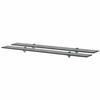 Wall Shelf - MAISON EXCLUSIVE - 100 X 20 Cm (pack of 2) - 8 Mm Tempered Glass - Zinc Supports - Capacity 15 Kg