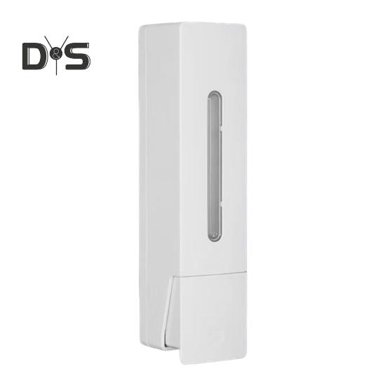 Seifenspender mit 3 Kammern zur Wandmontage, 400 ml x 3, Shampoo-Spender ohne Bohren, Waschspender mit Sichtfenster