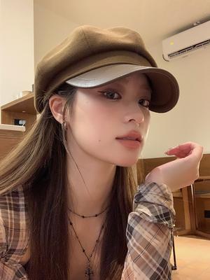 Japanese Versatile Beret Women'S Autumn Face Small Literary Street Leisure Retro British Newsboy Painter Hat