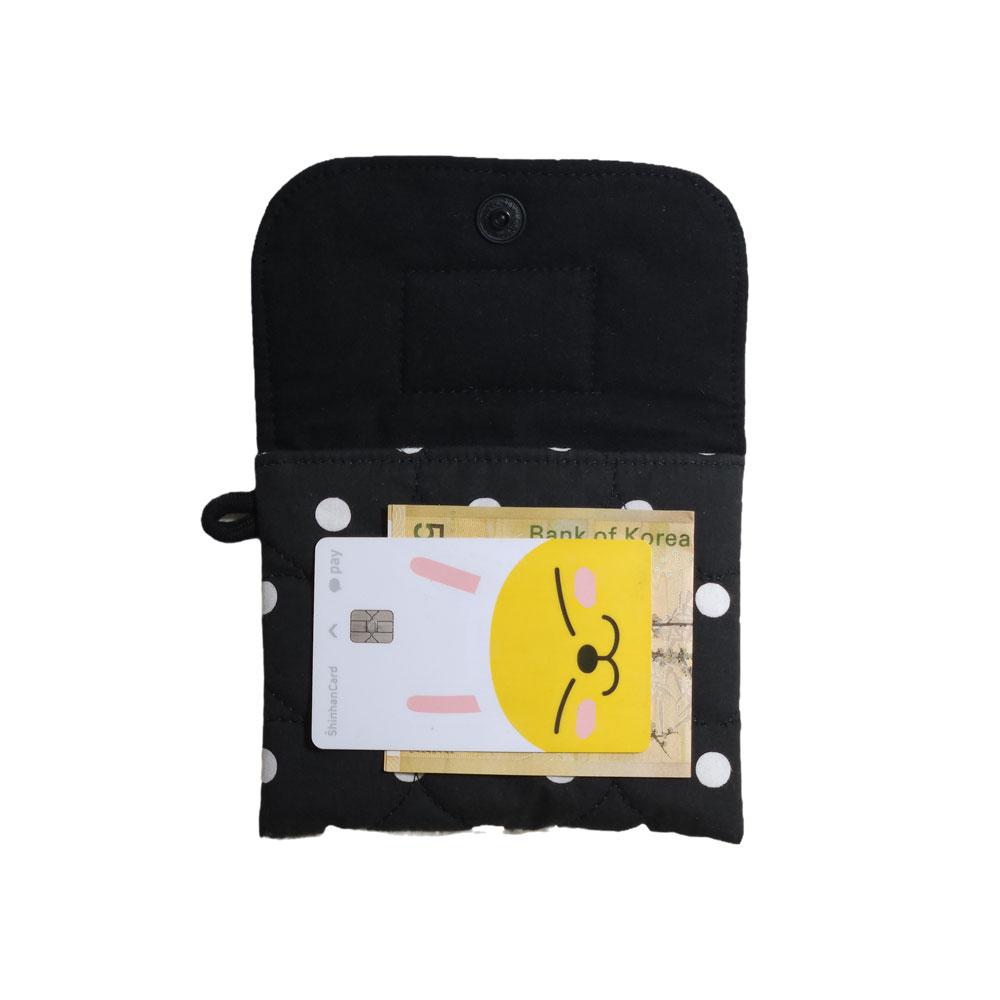 Soworlian Snap Mini Pouch_ Black Dot