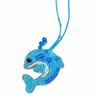 Starfish Coconut Tree Patch Keychain Sequin Beaded Patch Lanyard  Clothing Decoration