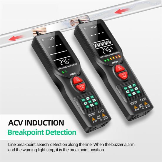

AN998 Automatic Digital Multimeter ABS LCD Portable Multimeter AC/DC Tester for Home