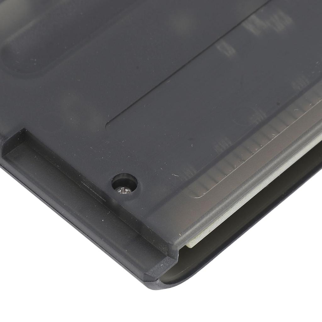 3000 in 1 Game Card with 8GB Memory Card, Transparent Cassette for Mega Drive V1, Mega Key Support, Game Accessory (Transparent Black)