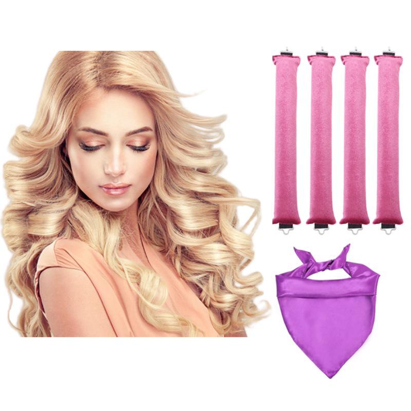 Heat-Free Curling Iron: Effortless Big Wave Curler for European & American Styles