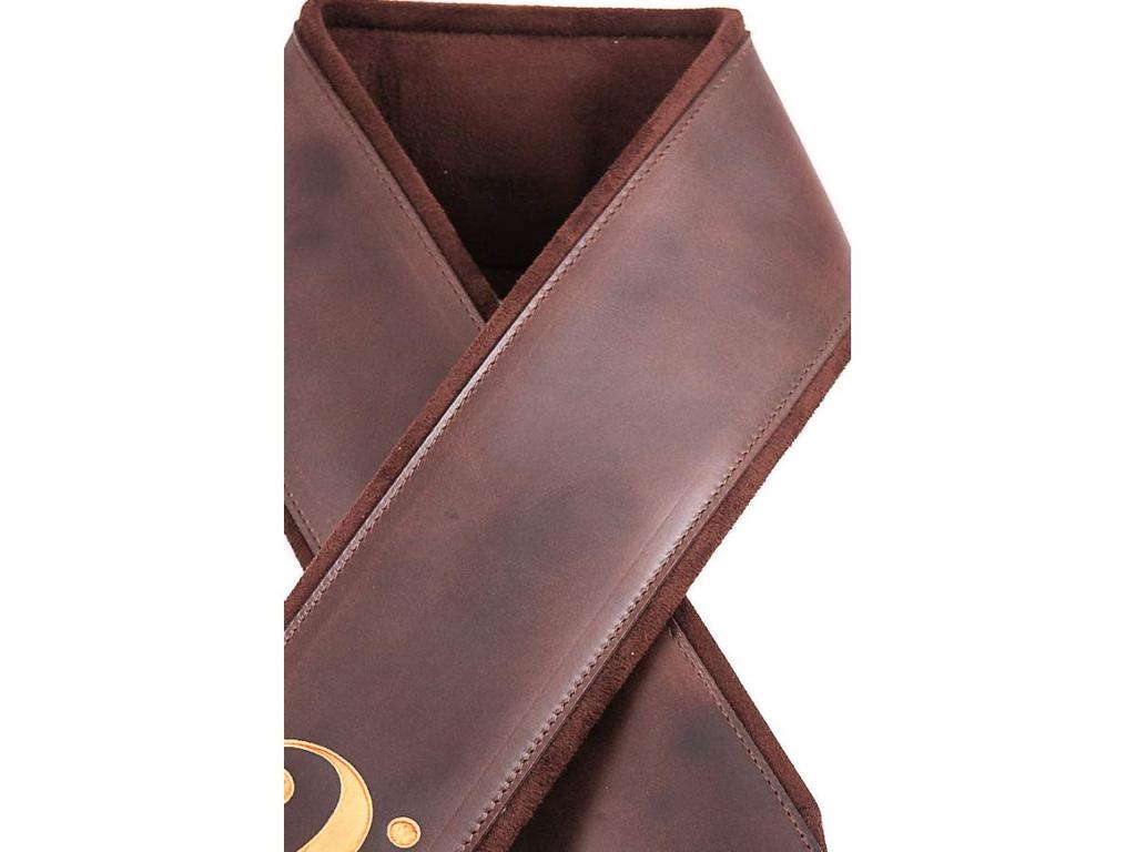 STRAPS 8cm Brown RightOn! Guitar/Bass Strap, Wide, 98-153cm Long, FAKEY,