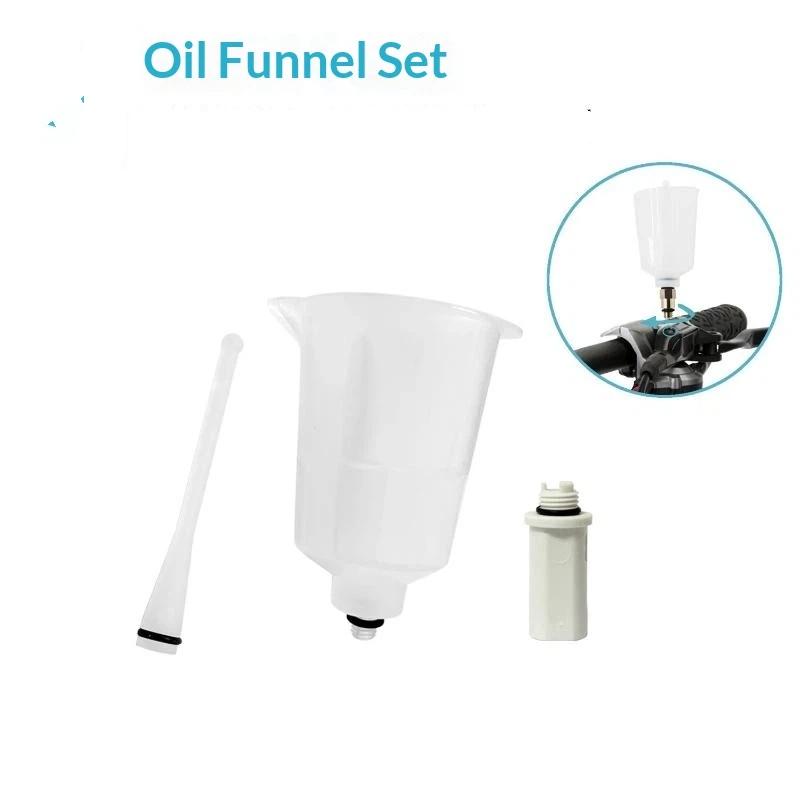 Bicycle Hydraulic Brake Oil Filling Funnel Kit Wide Compatibility Sealed Adapters for All Types of Bike Maintenance Work