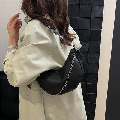 Niche Design Bag Women's New Large-capacity Chain Commuter Dumpling Bag Texture Soft Leather Crossbody Shoulder Bag