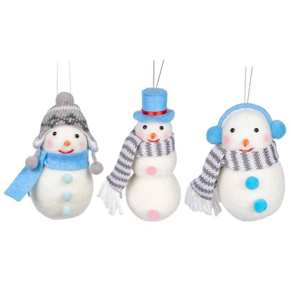 Handmade Snowman Hanging Ornaments Felt Fabric Snowman Snowman Christmas Decoration  New Year Gifts