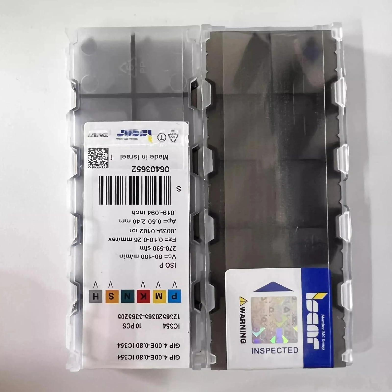 

ISCAR / GIP4.00E-0.80 IC354 /Industrial indexable Carbide Inserts 10 PCS