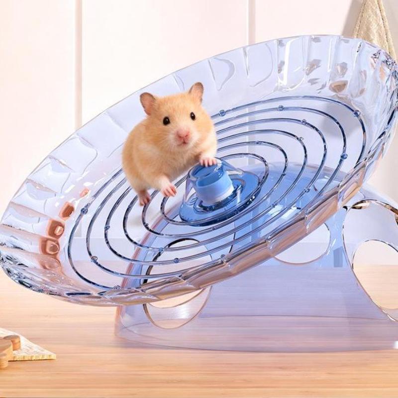 Hamster Flying Disc Running Wheel Strap Avoidance House Golden Bear Frisbee Running Wheel Toy Hamster Toy Little Pet Supplies